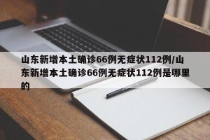 山东新增本土确诊66例无症状112例/山东新增本土确诊66例无症状112例是哪里的